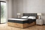 Boxspringbett LOLLY2 Schwarz - Breite: 189 cm - H4