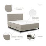 Boxspringbett Viggo Braun - Breite: 120 cm