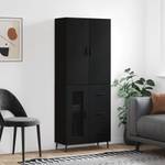 Highboard DE8266 Schwarz - Holzwerkstoff - 34 x 180 x 70 cm