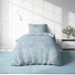 Bettwäsche meliert blau 135 x 200 cm Blau - Textil - 135 x 3 x 200 cm