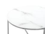 Table basse QUINCY Argenté - Blanc