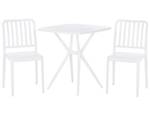 Bistro Set SERSALE 3-tlg Weiß