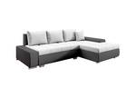 Ecksofa TEDY Graphit - Silber / Grau - Silbergrau