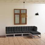 Garten-Lounge-Set (5-teilig) 3009921-2 Anthrazit - Weiß