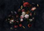 Fototapete Amsterdam Flowers 611648 Naturfaser - Textil - 350 x 250 x 250 cm