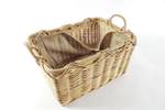 Kaminholzkorb FIREW 29291-04 Grau - Rattan - 40 x 30 x 55 cm