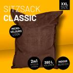 Sitzsack Luxury Braun