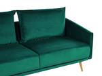 3-Sitzer Sofa MAURA Smaragdgrün - Gold - Grün