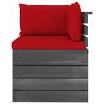 Gartensitzgruppe K5407(5-tlg) Rot - Massivholz - 72 x 65 x 70 cm