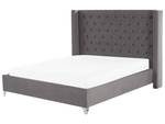 Doppelbett LUBBON Grau - Silber - 209 x 142 x 215 cm