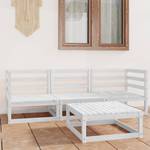 Garten-Lounge-Set Weiß - Massivholz - Holzart/Dekor - 70 x 30 x 70 cm