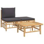 Garten-Lounge-Set 3028342-5 (3-teilig) Dunkelgrau