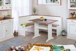 Table à manger WrightB Blanc - Bois massif - 110 x 75 x 70 cm