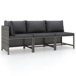 Garten-Sofa-Set (3-teilig) 3010471-13 Grau