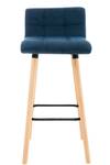 Tabouret de bar Lincoln Bleu