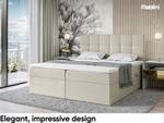 Boxspringbett Lebron Beige - Breite: 160 cm - H3