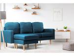 Umkehrbares Ecksofa aus blauem Stoff "Ga Blau - 75 x 84 x 194 cm