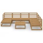 Garten-Lounge-Set (8-teilig) 3009814-1 Braun - Massivholz - Holzart/Dekor - 70 x 30 x 70 cm