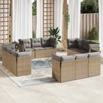 Gartensitzgruppe K237(12-tlg) Beige - Massivholz - 69 x 62 x 179 cm