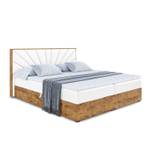 Boxspringbett LOLLI6 Hochglanz Weiß - Breite: 160 cm - H4