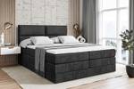 Boxspringbett BOXI3 KING Schwarz - Breite: 200 cm