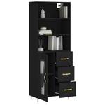 Highboard DE3486 Schwarz - Holzwerkstoff - 34 x 180 x 70 cm