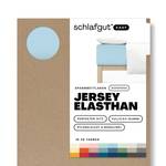 Boxspring Spannbettlaken Jersey Elasthan Hellblau - Breite: 120 cm