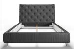 Bett ANNY Polsterbett Leder Schwarz - 216 x 146 cm