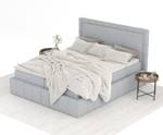 Boxspringbett Sundown Grau - Breite: 140 cm