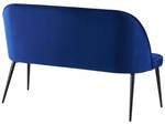 2-Sitzer Sofa OSBY Schwarz - Blau - Marineblau