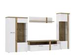 Wohnwand Talena 10 (4-teilig) Weiß - Holzwerkstoff - 330 x 196 x 54 cm