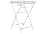 Table pliable SCAFA Blanc - Métal - 45 x 77 x 51 cm