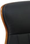 Chaise de bureau Melilla Noir - Imitation noyer