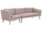 Gartensofa LORETELLO Beige - Grau - 243 x 76 cm