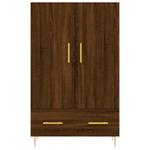 Highboard DE6981 Eiche Schwarzbraun Dekor