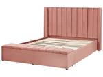 Doppelbett NOYERS Pink - Breite: 190 cm