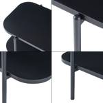 Fernsehtisch Samnanger Schwarz - Metall - 120 x 45 x 40 cm