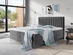 Boxspringbett Elegance Grau - Breite: 148 cm