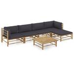 Garten-Lounge-Set (6-teilig) 3009675-13 Dunkelgrau