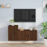 TV-Schrank 2er Set D775 Eiche Schwarzbraun Dekor