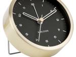 Wecker Tinge Black Dial Gold - Metall - 9 x 9 x 3 cm