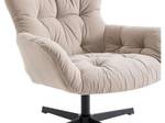 Fauteuil pivotant OPHELIE Beige