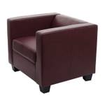 fauteuil lounge Lille Brun rouge