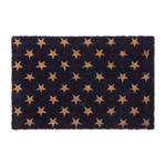 Kokos Fußmatte Sterne Blau - Braun - Naturfaser - Kunststoff - 60 x 2 x 40 cm
