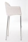 Barhocker Damaso Beige - Silber