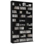 Armoire à cd 3002090 Noir - 16 x 177 cm