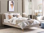 Doppelbett FLAYAT Beige - Creme - Gold - Breite: 193 cm