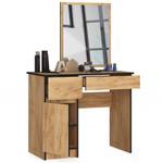 Schminktisch mit Spiegel P-2 CLP Braun - Holzwerkstoff - 90 x 142 x 50 cm