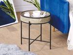 Table d'appoint VIENNA Beige - Noir - Bleu - Métal - 36 x 43 x 36 cm