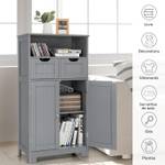 Meuble de Rangement de Salle HW64500GR Gris - Bois manufacturé - 30 x 109 x 60 cm